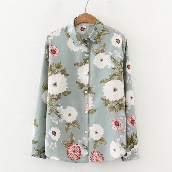 women blouses elegant long sleeve floral print chiffon spring summer blouse female korean causal shirts blusas1, White 
women blouses elegant long sleeve floral print chiffon spring summer blouse female korean causal shirts blusas1, White