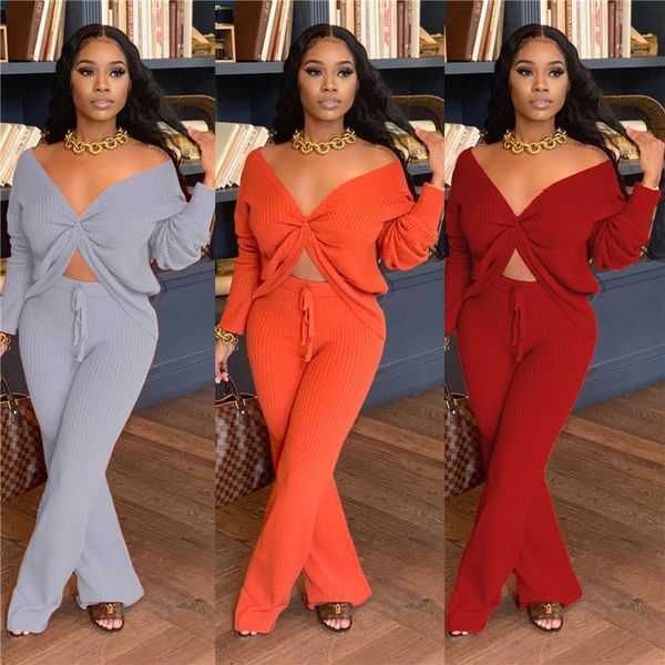 women's tracksuits spring fall knitted ribbed women s set long sleeve sweatshirt and pants suit tracksuit two piece sets fitness outfi, Gray
women's tracksuits spring fall knitted ribbed women s set long sleeve sweatshirt and pants suit tracksuit two piece sets fitness outfi, Gray