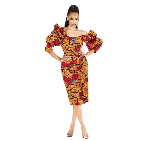casual dresses european american dress temperament commuter women's fashion print high waist off shoulder autumn 2021, Black;gray
casual dresses european american dress temperament commuter women's fashion print high waist off shoulder autumn 2021, Black;gray