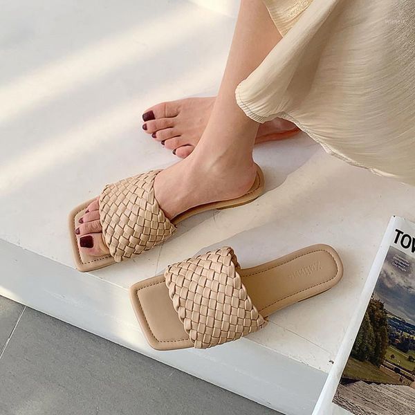 fashion open toe slip on lady slides shoes sandals 2020 summer new woven sandals casual beach flast slippers shoes woman size 401, Black
fashion open toe slip on lady slides shoes sandals 2020 summer new woven sandals casual beach flast slippers shoes woman size 401, Black