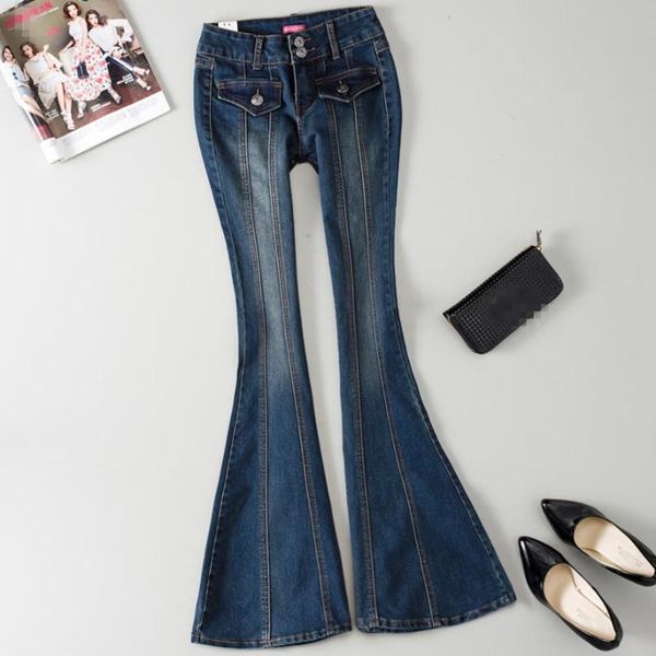 women's jeans plus size 25-322021 spring autumn fashion mid-waist women big trumpet retro slim flare pants, Blue
women's jeans plus size 25-322021 spring autumn fashion mid-waist women big trumpet retro slim flare pants, Blue