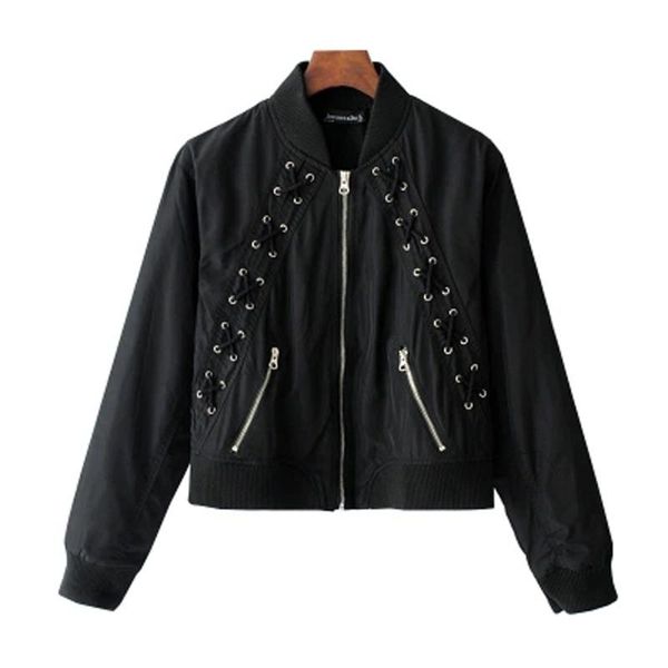 2020 winter lace up bomber jacket coat women cool autumn bandage basic jacket female army green biker coat y1081, Black;brown
2020 winter lace up bomber jacket coat women cool autumn bandage basic jacket female army green biker coat y1081, Black;brown