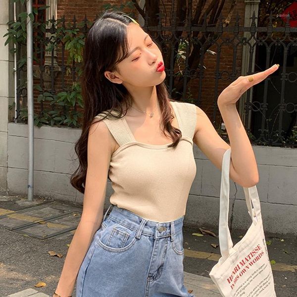 wholesale basic camisole women knitted tank summer sleeveless pullover vest streetwear cool girls tees camis11, White
wholesale basic camisole women knitted tank summer sleeveless pullover vest streetwear cool girls tees camis11, White