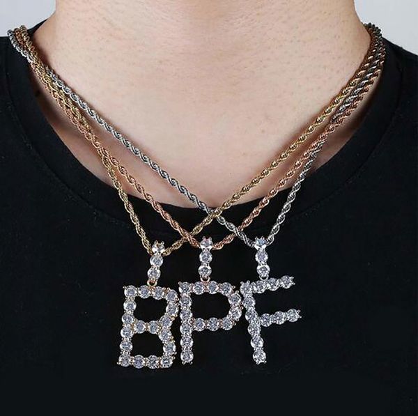 gold silver & rose a-z whosales necklaces custom name letters charm pendant necklace for men/women with rope chain, Black
gold silver & rose a-z whosales necklaces custom name letters charm pendant necklace for men/women with rope chain, Black
