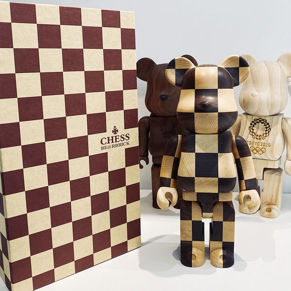 dhl- bearbrick 400% chess ornaments lattice home decoration accessories wooden bear doll figure toy 280mm wholesale
dhl- bearbrick 400% chess ornaments lattice home decoration accessories wooden bear doll figure toy 280mm wholesale