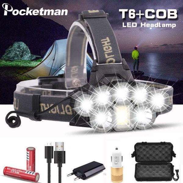 7000lm led headlamp cob 2*t6+5*xpe headlight 6 modes usb rechargeable torch by 2*18650 batteries1
7000lm led headlamp cob 2*t6+5*xpe headlight 6 modes usb rechargeable torch by 2*18650 batteries1