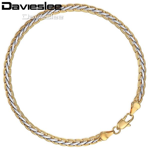 davieslee mens womens hammered braided bracelet wristband bangle chain white yellow gold-color wheat link 4mm lgb407, Black
davieslee mens womens hammered braided bracelet wristband bangle chain white yellow gold-color wheat link 4mm lgb407, Black