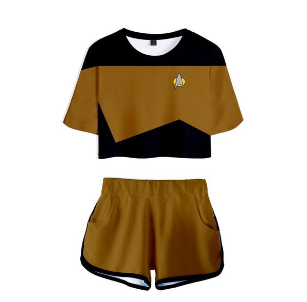 2020 3d печатные женщины star trek two piece set новый дизайн повседневный короткий рукав и star trek cosplay короткие штаны летний набор bb, Gray
2020 3d печатные женщины star trek two piece set новый дизайн повседневный короткий рукав и star trek cosplay короткие штаны летний набор bb, Gray