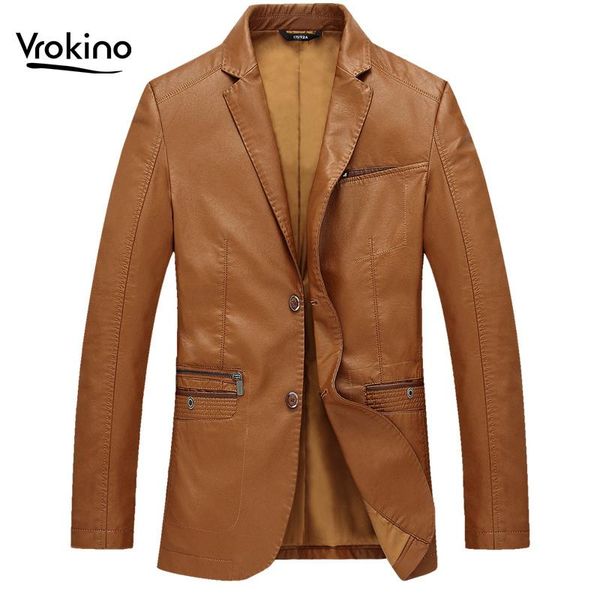 spring and autumn of 2020 classic men's leather jacket fashion men's thin section suit collar leather jacket brand clothing, Black
spring and autumn of 2020 classic men's leather jacket fashion men's thin section suit collar leather jacket brand clothing, Black