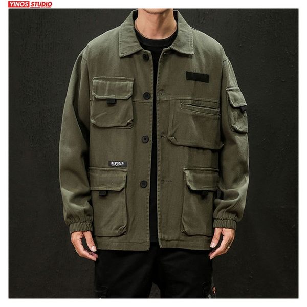 dropshipping autumn japanese cargo coats male streetwear fashion overalls outdoor muliti-pocket jacket 201104, Black;brown
dropshipping autumn japanese cargo coats male streetwear fashion overalls outdoor muliti-pocket jacket 201104, Black;brown