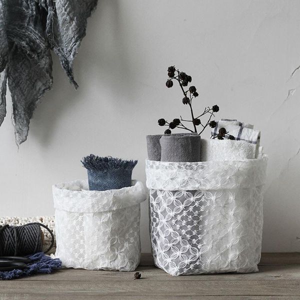 storage bags nordic white lace bag embroidery translucent dry flower home underwear towel socks organizer
storage bags nordic white lace bag embroidery translucent dry flower home underwear towel socks organizer