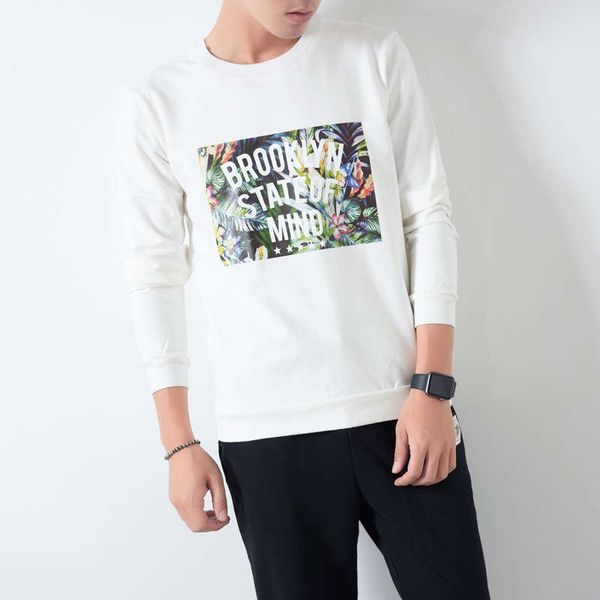 2019 new men's crew neck pullover casual sweater korean youth print versatile slim long sleeve sweatshirt, Gray
2019 new men's crew neck pullover casual sweater korean youth print versatile slim long sleeve sweatshirt, Gray