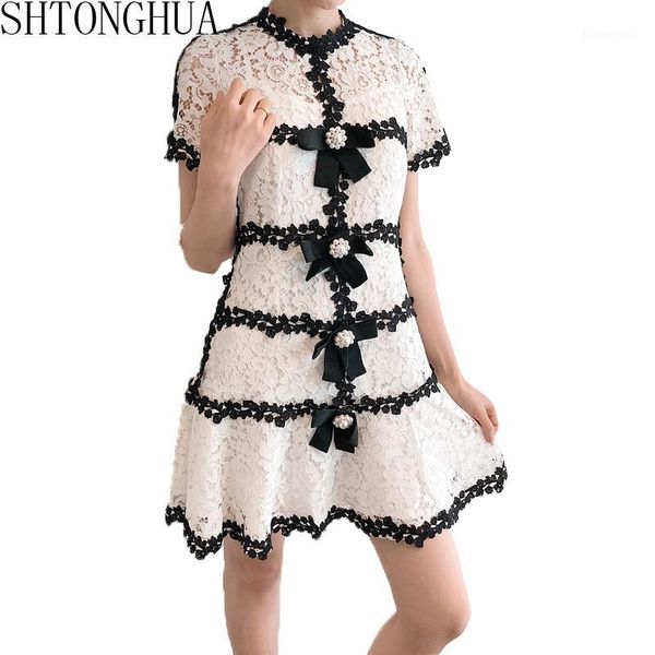 casual dresses shtonghua summer women hollow out dress 2021 runway o neck bow beading black white patchwork lace slim party mermaid dre, Black;gray
casual dresses shtonghua summer women hollow out dress 2021 runway o neck bow beading black white patchwork lace slim party mermaid dre, Black;gray