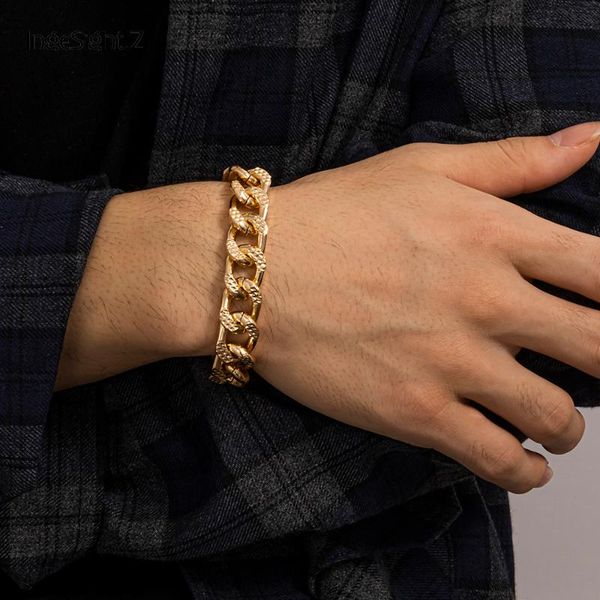 charm bracelets ingesight.z steampunk street rock curb cuban miami bracelet bangles men hip hop gold color chunky thick wrist jewelry, Golden;silver
charm bracelets ingesight.z steampunk street rock curb cuban miami bracelet bangles men hip hop gold color chunky thick wrist jewelry, Golden;silver