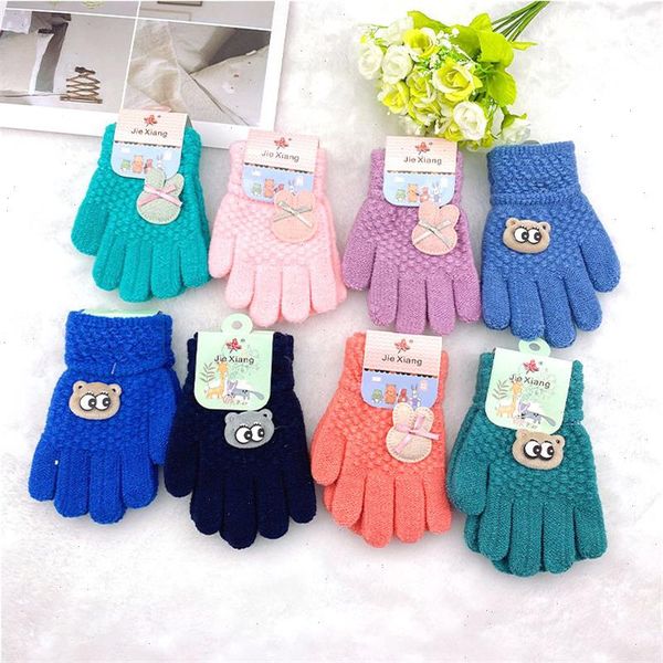 3-8 years kids gloves cartoon mitten bear boys girls glove winter knitted warm thicken mittens velvet keep finger, White
3-8 years kids gloves cartoon mitten bear boys girls glove winter knitted warm thicken mittens velvet keep finger, White