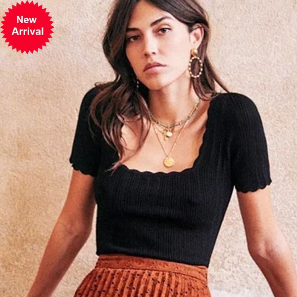 2020 summer elegant wave clothes short petal shirt women square sleeve blouses solid neck casual vintage chic outfits sweet vjbsf
2020 summer elegant wave clothes short petal shirt women square sleeve blouses solid neck casual vintage chic outfits sweet vjbsf