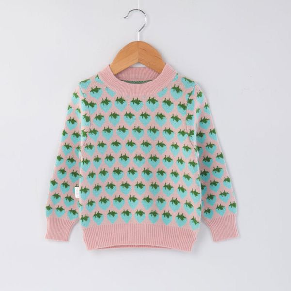children's big girl's t-shirt baby's cashmere sweater round neck thickened pullover, Blue
children's big girl's t-shirt baby's cashmere sweater round neck thickened pullover, Blue