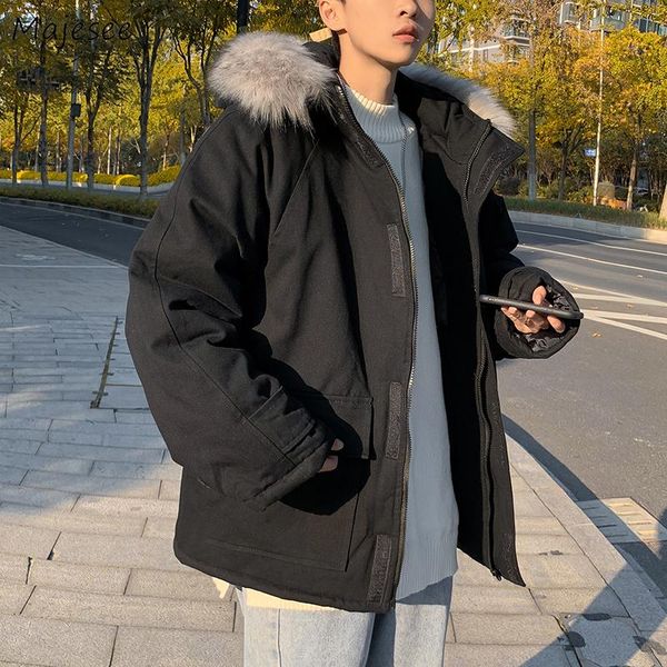 parkas men winter thicken fur-collar hooded cargo coat chic all-match bf oversize leisure harajuku outwear streetwear korean new, Black
parkas men winter thicken fur-collar hooded cargo coat chic all-match bf oversize leisure harajuku outwear streetwear korean new, Black