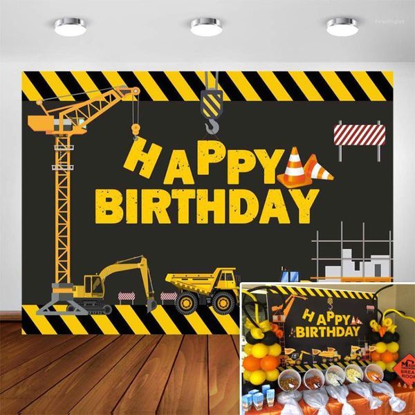background material construction theme birthday party pography backdrop - dump truck cake table boy decorations1
background material construction theme birthday party pography backdrop - dump truck cake table boy decorations1