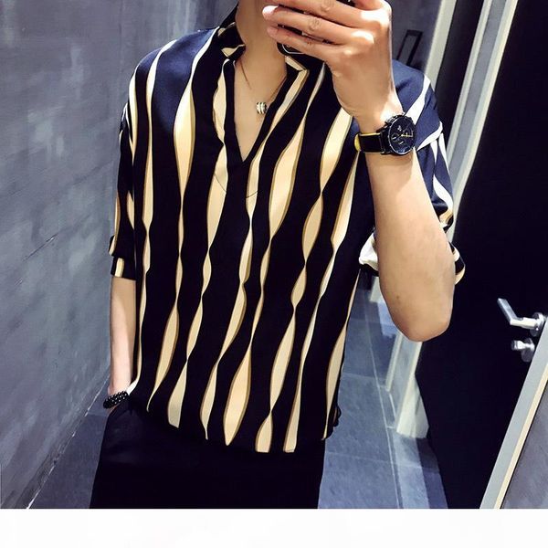 stripe pullover shirt men herren hemd camisa masculina shirt homme korean fashion stylish men, White;black
stripe pullover shirt men herren hemd camisa masculina shirt homme korean fashion stylish men, White;black