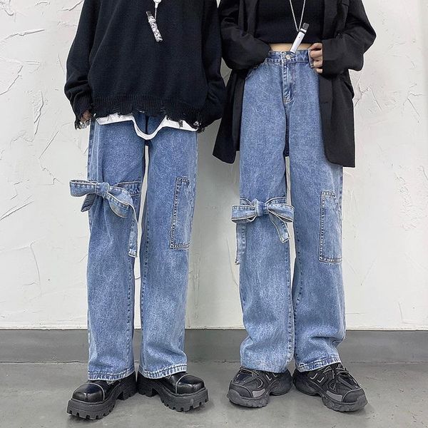 women's jeans blue women high waist bow pockets ankle-length pants denim straight grunge aesthetic y2k trousers unisex
women's jeans blue women high waist bow pockets ankle-length pants denim straight grunge aesthetic y2k trousers unisex