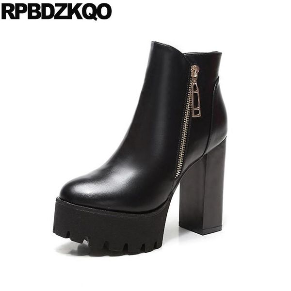 block shoes fashion size 34 side zip boots fur booties extreme waterproof winter short ankle zipper platform chunky ladies sexy, Black
block shoes fashion size 34 side zip boots fur booties extreme waterproof winter short ankle zipper platform chunky ladies sexy, Black