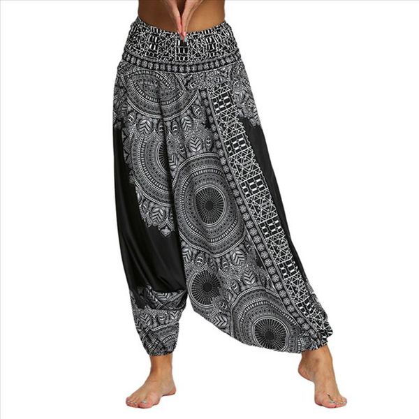 women comfy beach baggy pants boho gypsy hippie trousers elastic waist print casual loose aladdin harem pants t20, Black;white
women comfy beach baggy pants boho gypsy hippie trousers elastic waist print casual loose aladdin harem pants t20, Black;white