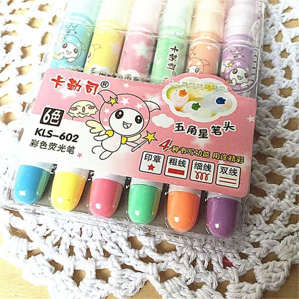 6pcs set colored pen pentagram highlighter pen creativity highlighter pen for students colored marker pens art supplies h wmtkjj, Black;red
6pcs set colored pen pentagram highlighter pen creativity highlighter pen for students colored marker pens art supplies h wmtkjj, Black;red