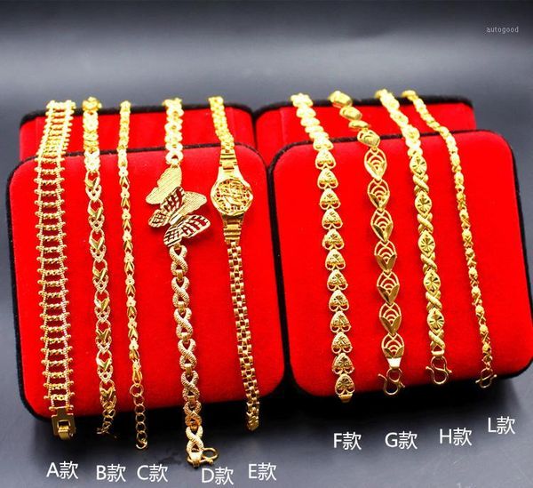 charm bracelets wholesale 1pcs pure gold color bracelet for women. 24k gp women jewelry bracelet,middle east wedding gifts african1, Golden;silver
charm bracelets wholesale 1pcs pure gold color bracelet for women. 24k gp women jewelry bracelet,middle east wedding gifts african1, Golden;silver