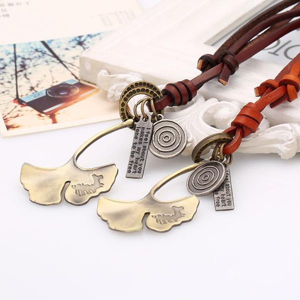 pendant necklaces vintage long necklace fashion handmade je welry wearing rope leather alloy plant leaf charm necklacep37, Silver
pendant necklaces vintage long necklace fashion handmade je welry wearing rope leather alloy plant leaf charm necklacep37, Silver