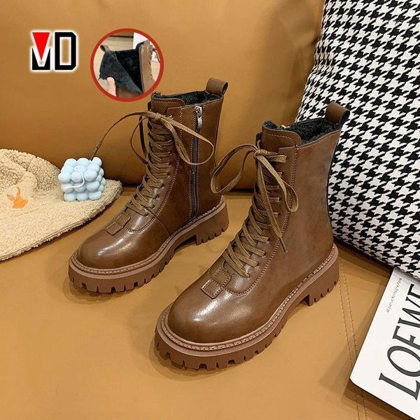 boots winter women round toe plush side zipper chunky low heel lace-up pu black brown platform mid-calf female bo1
boots winter women round toe plush side zipper chunky low heel lace-up pu black brown platform mid-calf female bo1
