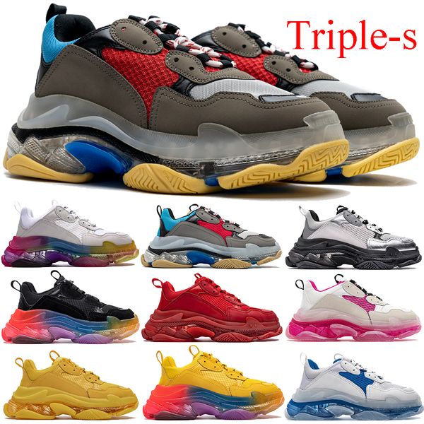 clear sole triple s men women shoes beige green yellow triple black white gym red blue dust pink crystal bottom paris platform sneakers
clear sole triple s men women shoes beige green yellow triple black white gym red blue dust pink crystal bottom paris platform sneakers