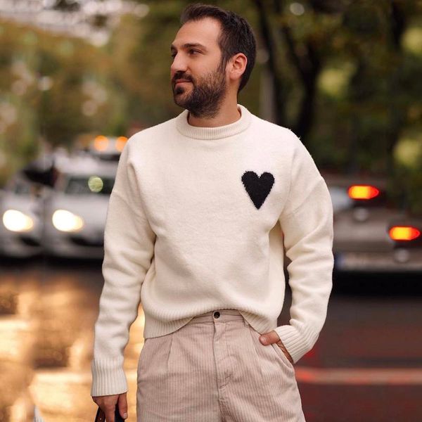 selling 20fw love classic simple men women sweater autumn winter knitting pullover sweater street fashion crewneck sweater, White;black
selling 20fw love classic simple men women sweater autumn winter knitting pullover sweater street fashion crewneck sweater, White;black