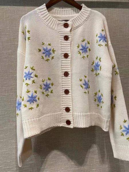 floral embroidery sweater women's single breasted o-neck sweet long sleeve cardigans knitwear h1211, White;black
floral embroidery sweater women's single breasted o-neck sweet long sleeve cardigans knitwear h1211, White;black