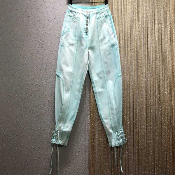 fashion personality high waist jeans women single breasted trousers wide loose harlan casual jeans, Blue
fashion personality high waist jeans women single breasted trousers wide loose harlan casual jeans, Blue
