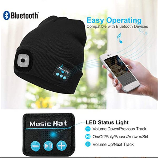 factory elastic bluetooth hats led luminous wireless music call night running outdoor lighting warm earphone music hat for man woman
factory elastic bluetooth hats led luminous wireless music call night running outdoor lighting warm earphone music hat for man woman