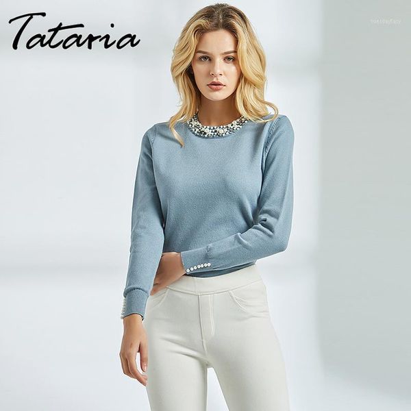 women's sweaters tataria long sleeve pullover for women pearl beaded sweater jumpers with pearls knitting female solid slim1, White;black
women's sweaters tataria long sleeve pullover for women pearl beaded sweater jumpers with pearls knitting female solid slim1, White;black
