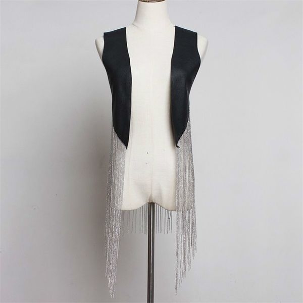 lanmrem autumn fashion pwesonality waistcoat for women hip hop chain long tassels pu leather vest loose coat yh48901 201031, Black;white
lanmrem autumn fashion pwesonality waistcoat for women hip hop chain long tassels pu leather vest loose coat yh48901 201031, Black;white