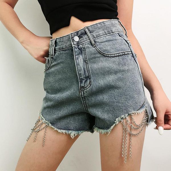high street blue denim short pants women with chains casual korean high waist shorts ladies irregular jeans shorts summer1, White;black
high street blue denim short pants women with chains casual korean high waist shorts ladies irregular jeans shorts summer1, White;black