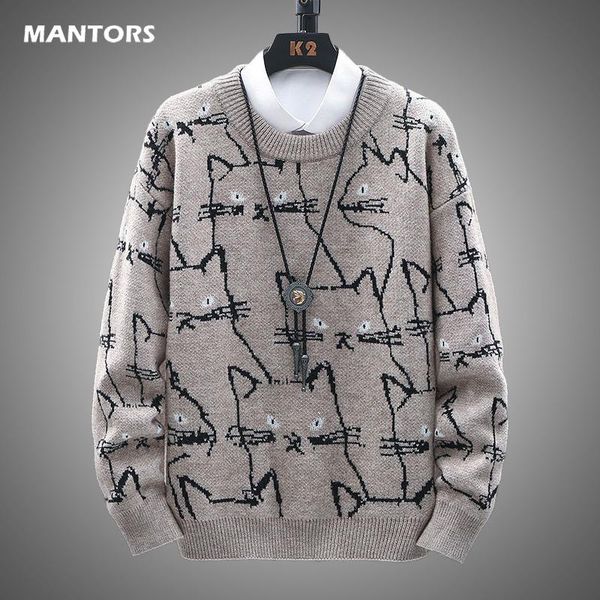 autumn and winter new fashion brand sweater men's trend loose round neck sweater young students warm mens, White;black
autumn and winter new fashion brand sweater men's trend loose round neck sweater young students warm mens, White;black