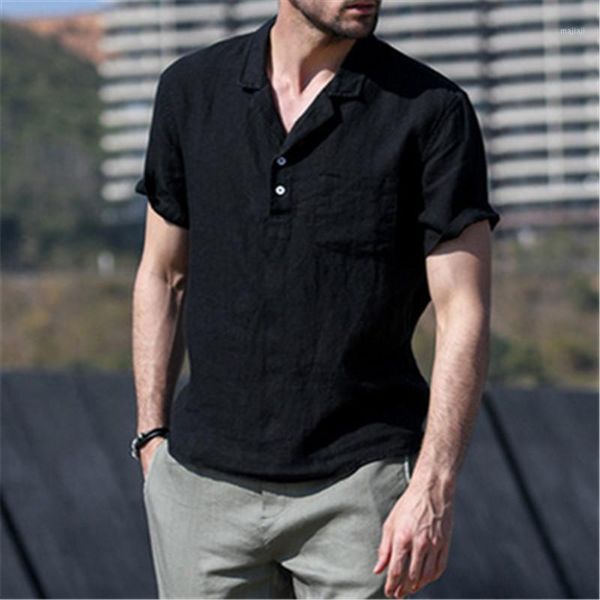 men's casual shirts 2021 summer men linen shirt short sleeve male slim fitness solid white black plus size1
men's casual shirts 2021 summer men linen shirt short sleeve male slim fitness solid white black plus size1