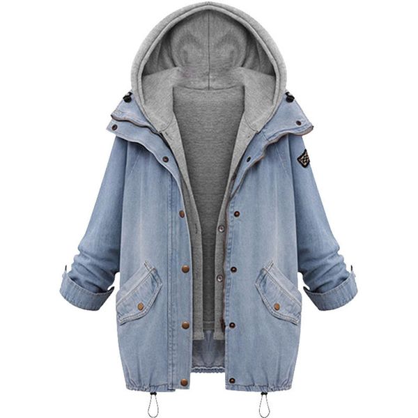winter warm bomber jacket oversize women collar hooded coat jacket denim trench parka outwear 201112, Black;brown
winter warm bomber jacket oversize women collar hooded coat jacket denim trench parka outwear 201112, Black;brown