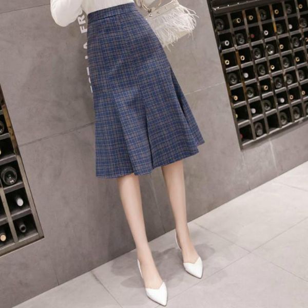 skirts 2021 women autumn winter fashion vintage mid-long skirt lady high waist a-line faldas female slim casual plaid mermaid d32, Black
skirts 2021 women autumn winter fashion vintage mid-long skirt lady high waist a-line faldas female slim casual plaid mermaid d32, Black