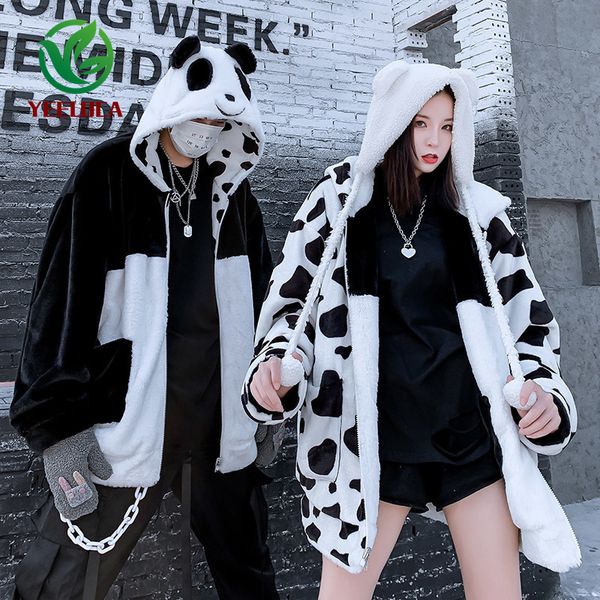 winter warmth and thicker hooded jackets for men women, couples oversized coat cows individual design wearable on both sides c1115, Black;brown
winter warmth and thicker hooded jackets for men women, couples oversized coat cows individual design wearable on both sides c1115, Black;brown