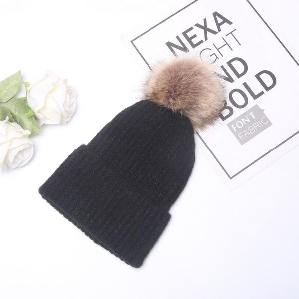 pompoms fur knitted winter hats for women pompoms beanies thick winter hats natural wool female beanies caps warm hat bbyqiu, Black;white
pompoms fur knitted winter hats for women pompoms beanies thick winter hats natural wool female beanies caps warm hat bbyqiu, Black;white