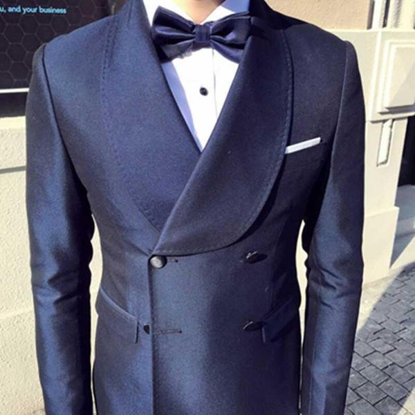 2020 men's glossy double-breasted 3 piece suits glossy fabric lapel shawl formal groom wedding tuxedos1, White;black
2020 men's glossy double-breasted 3 piece suits glossy fabric lapel shawl formal groom wedding tuxedos1, White;black