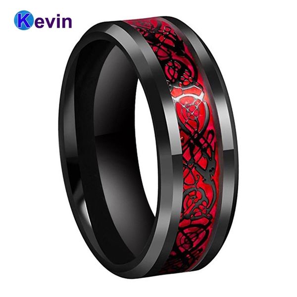 black mens wedding ring dragon ring tungsten carbide ring with red opal and black dragon inlay 201218, Golden;silver
black mens wedding ring dragon ring tungsten carbide ring with red opal and black dragon inlay 201218, Golden;silver