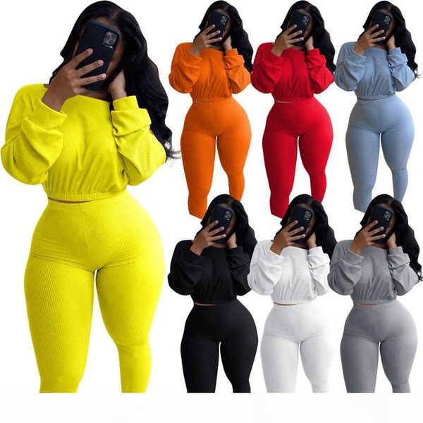 2 piece set ribbed knitted long sleeve crop and pants casual autumn winter clothes women outfits, White
2 piece set ribbed knitted long sleeve crop and pants casual autumn winter clothes women outfits, White