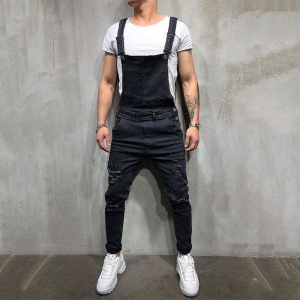 men romper casual overalls bib men's fashion jeans overall denim pants moto biker jeans men clothing distressed jumpsuits, Blue
men romper casual overalls bib men's fashion jeans overall denim pants moto biker jeans men clothing distressed jumpsuits, Blue