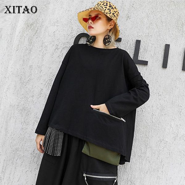 xitao tide patchwork pocket pleated gray black t shirt women clothes 2021 fashionable minority pullover tee autumn new zyq1808, White
xitao tide patchwork pocket pleated gray black t shirt women clothes 2021 fashionable minority pullover tee autumn new zyq1808, White